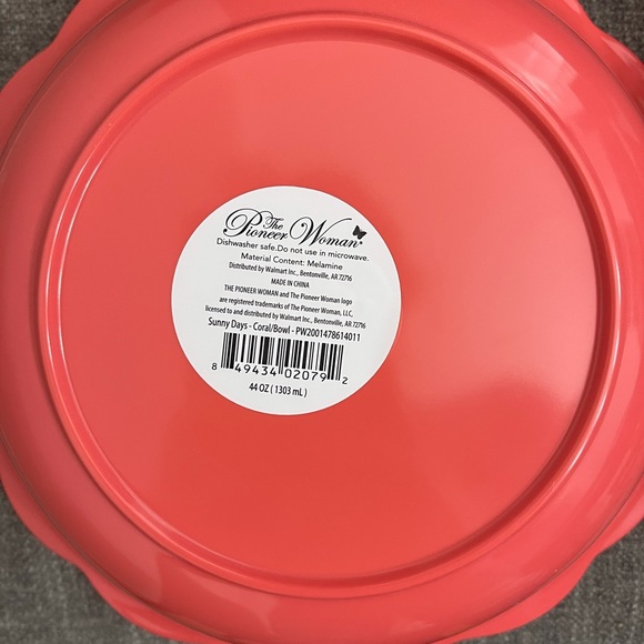 The Pioneer Woman Sunny Days Dinner Bowl, Coral - Picture 3 of 3